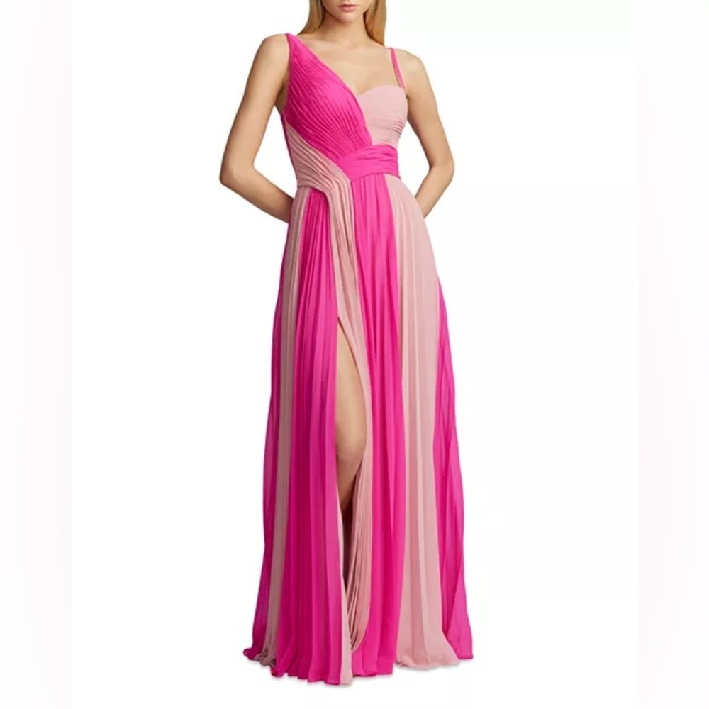 Zac Posen Elegant Pink and Light Pink Gown